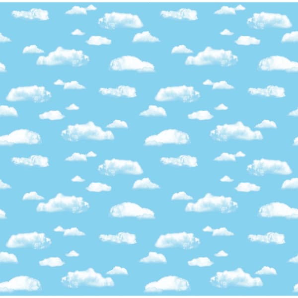 Fadeless Bulletin Board Art Paper Roll, Clouds, 48in x 12ft, PK4 0056468 - main